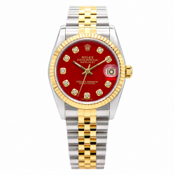Rolex Datejust 31MM 68273 Two-Tone Red Dial Watch